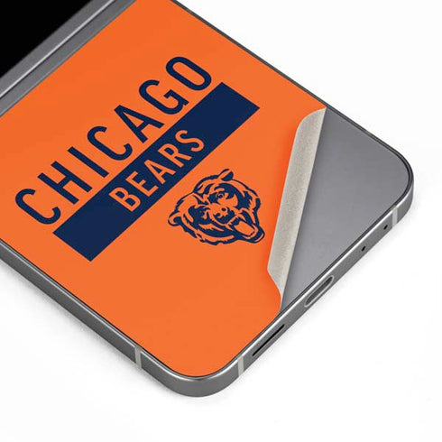 NFL Chicago Bears Orange Performance Series Galaxy Z Flip6 Skin
