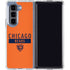 NFL Chicago Bears Orange Performance Series Galaxy Z Fold5 5G Clear Case