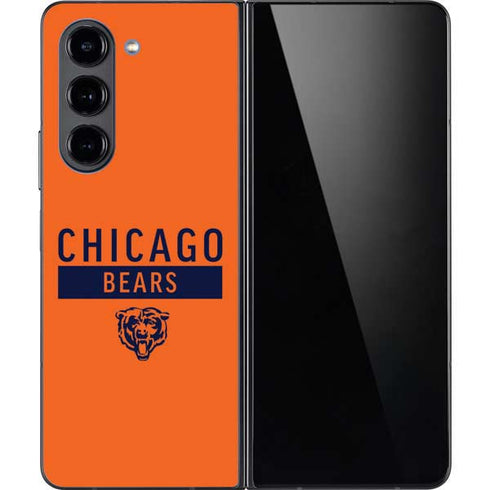 NFL Chicago Bears Orange Performance Series Galaxy Z Fold5 5G Skin