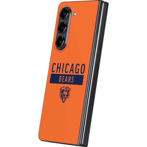 NFL Chicago Bears Orange Performance Series Galaxy Z Fold5 5G Skin