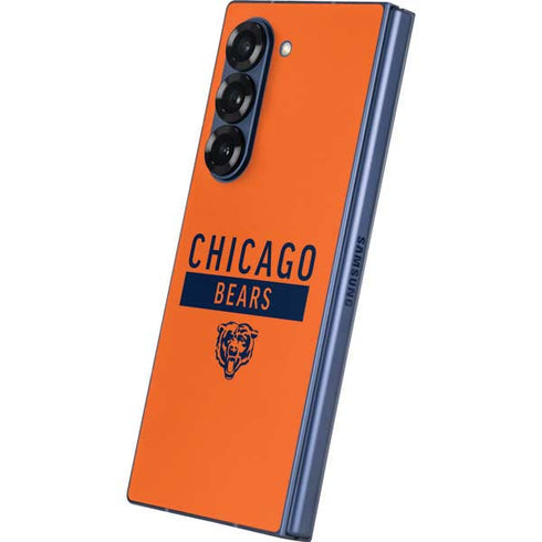 NFL Chicago Bears Orange Performance Series Galaxy Z Fold6 Skin