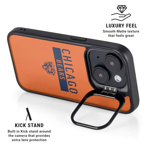 NFL Chicago Bears Orange Performance Series iPhone 14 Plus Kickstand Case