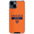 NFL Chicago Bears Orange Performance Series iPhone 15 Clear Case