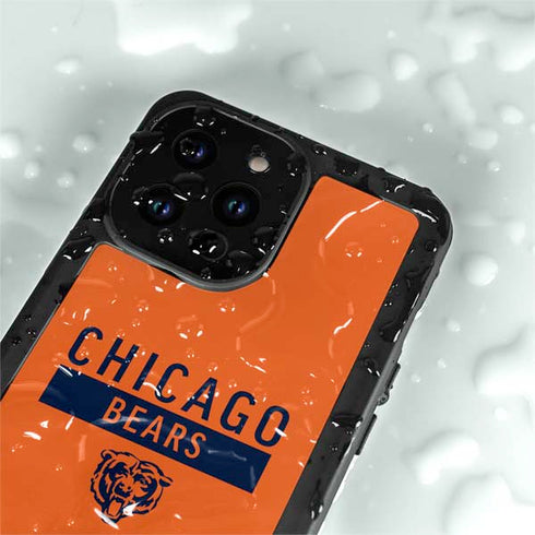 NFL Chicago Bears Orange Performance Series iPhone 15 Pro Waterproof Case