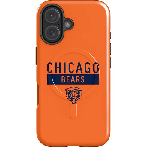 NFL Chicago Bears Orange Performance Series iPhone 16 Magsafe Impact Case