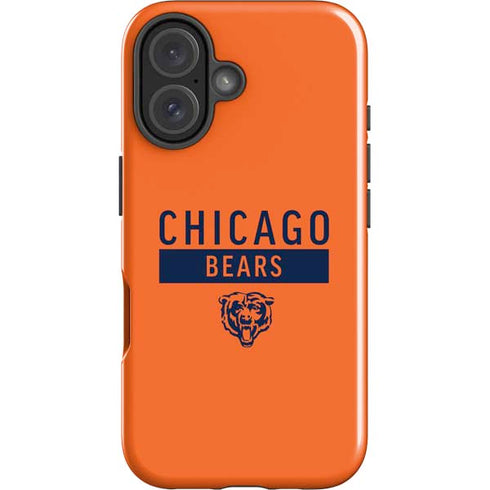 NFL Chicago Bears Orange Performance Series iPhone 16 Plus Impact Case