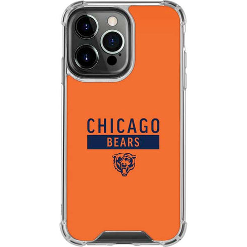 NFL Chicago Bears Orange Performance Series iPhone 16 Pro Clear Case