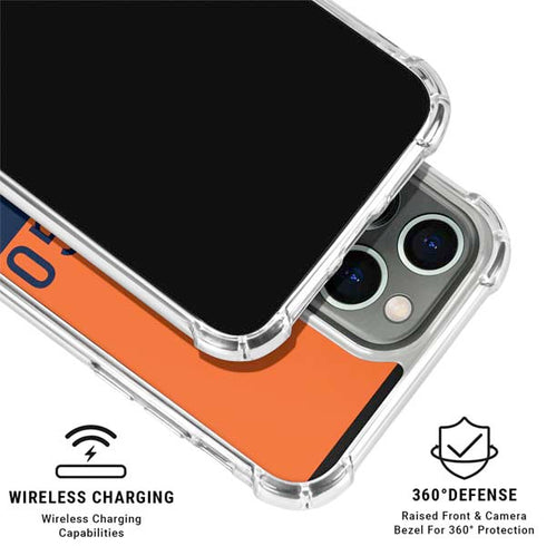 NFL Chicago Bears Orange Performance Series iPhone 16 Pro Max Clear Case