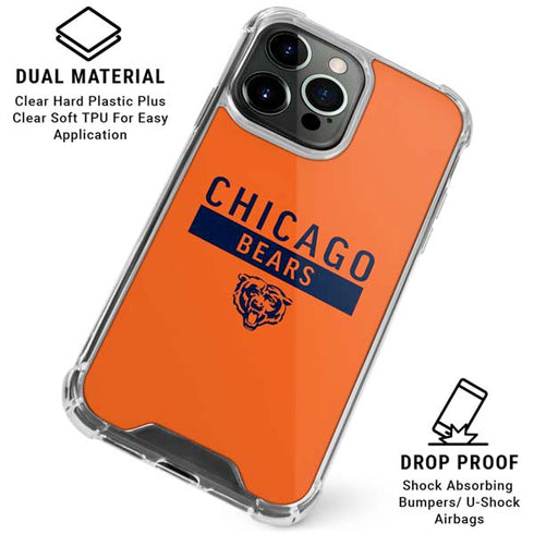 NFL Chicago Bears Orange Performance Series iPhone 16 Pro Max Clear Case