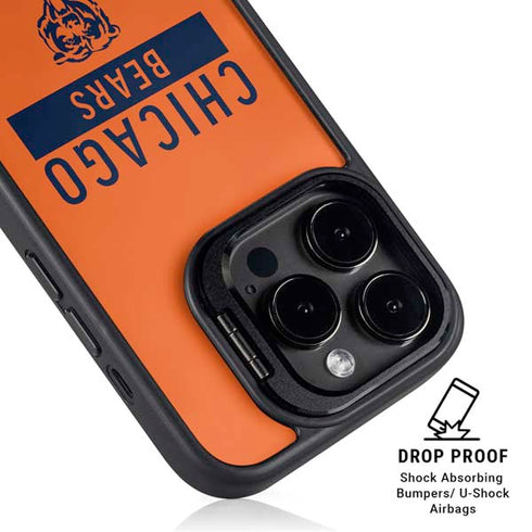 NFL Chicago Bears Orange Performance Series iPhone 16 Pro Max Kickstand Case