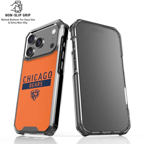 NFL Chicago Bears Orange Performance Series iPhone 18 Pro Clear Case