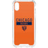 NFL Chicago Bears Orange Performance Series iPhone XS Clear Case