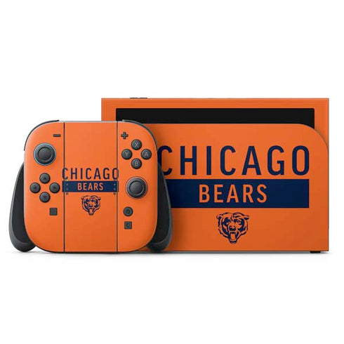 NFL Chicago Bears Orange Performance Series Nintendo Switch 2 (2025) with Joy-Con Skin