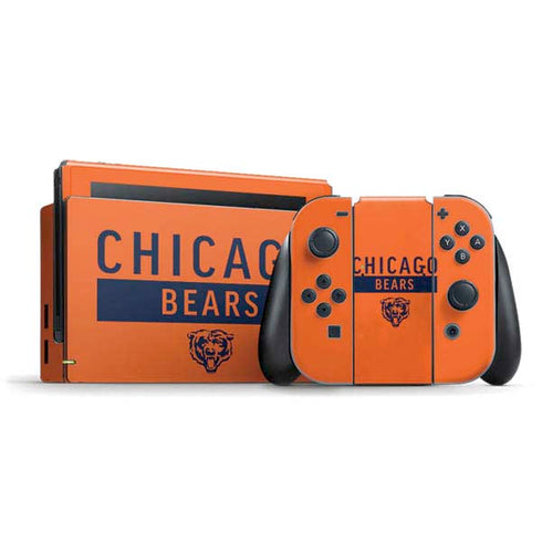 NFL Chicago Bears Orange Performance Series Nintendo Skins