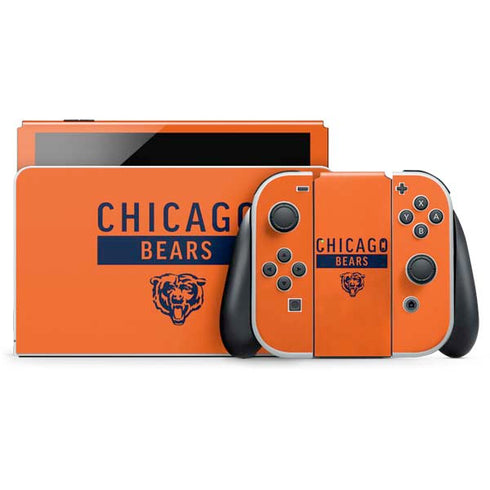 NFL Chicago Bears Orange Performance Series Nintendo Skins
