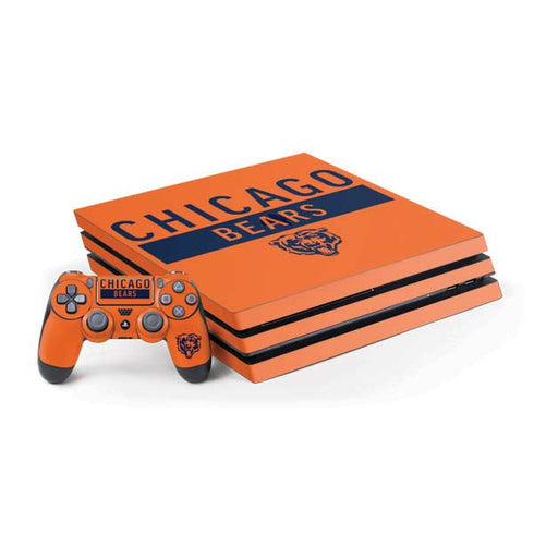 NFL Chicago Bears Orange Performance Series PlayStation PS4 Skins