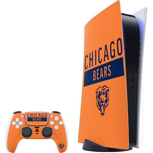 NFL Chicago Bears Orange Performance Series PlayStation PS5 Skins