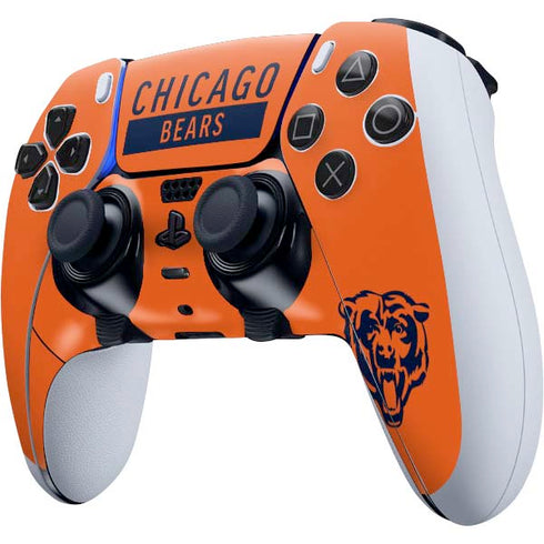 NFL Chicago Bears Orange Performance Series PS5 DualSense Edge Pro Controller Skin