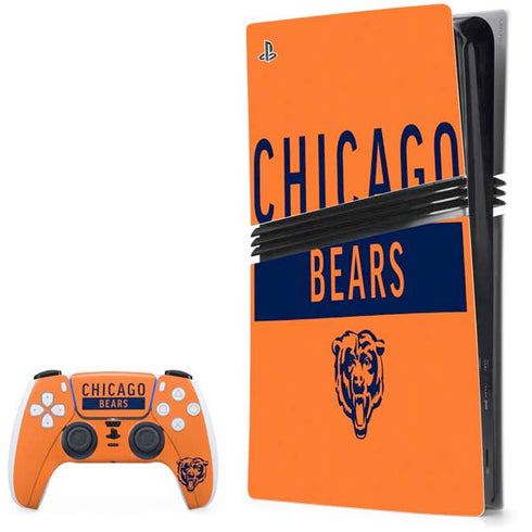 NFL Chicago Bears Orange Performance Series PlayStation PS5 Skins