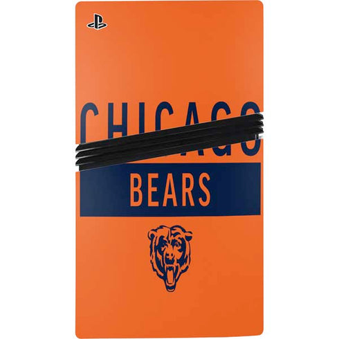 NFL Chicago Bears Orange Performance Series PS5 Pro Console Skin