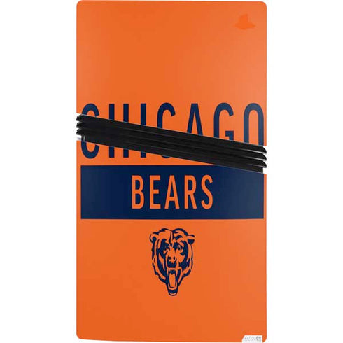 NFL Chicago Bears Orange Performance Series PS5 Pro Console Skin