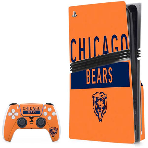 NFL Chicago Bears Orange Performance Series PlayStation PS5 Skins