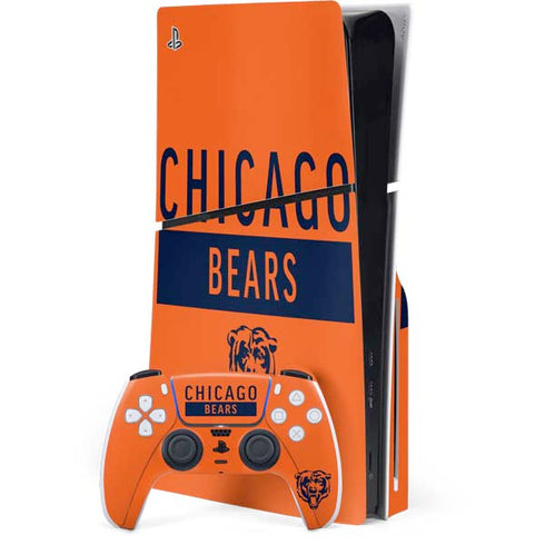 NFL Chicago Bears Orange Performance Series PlayStation PS5 Skins