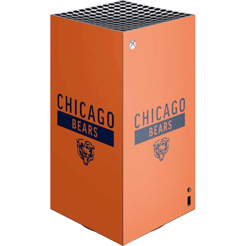NFL Chicago Bears Orange Performance Series XBox Series X Digital Edition Console Skin