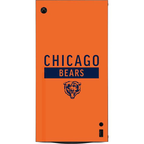NFL Chicago Bears Orange Performance Series XBox Series X Digital Edition Console Skin