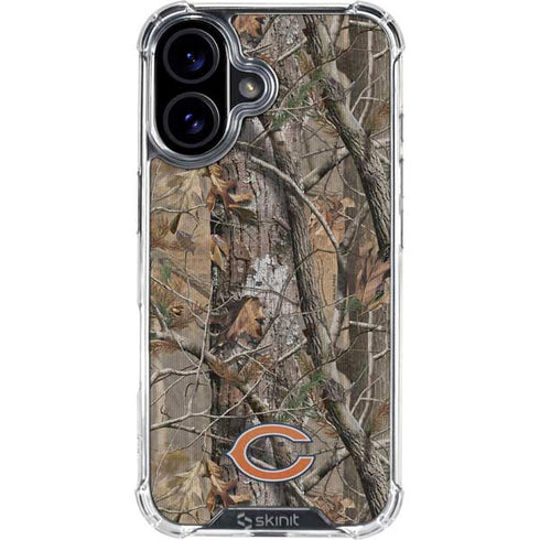 NFL Chicago Bears Realtree AP Camo iPhone 16 Clear Case