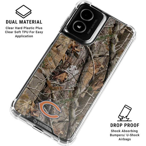 NFL Chicago Bears Realtree AP Camo Moto G Power 5G (2024) Clear Case