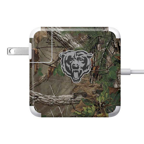 NFL Chicago Bears Realtree Xtra Green Camo 85W Power Adapter (15 and 17 inch MacBook Pro Charger) Skin