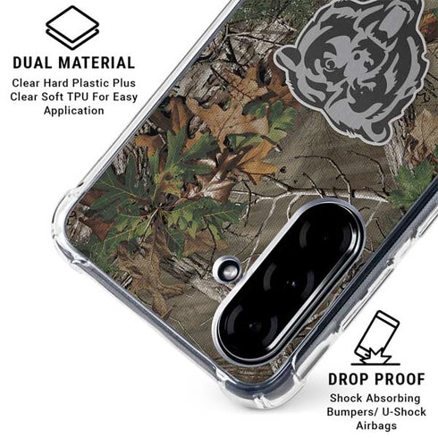 NFL Chicago Bears Realtree Xtra Green Camo Galaxy A36 5G Clear Case