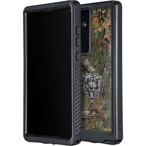 NFL Chicago Bears Realtree Xtra Green Camo Galaxy S24 Ultra Waterproof Case