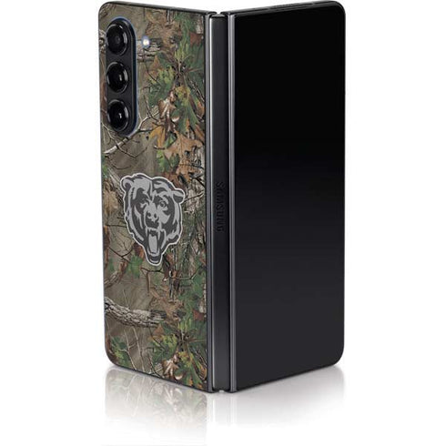 NFL Chicago Bears Realtree Xtra Green Camo Galaxy Z Fold5 5G Skin