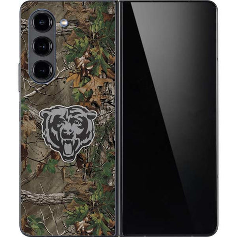 NFL Chicago Bears Realtree Xtra Green Camo Galaxy Z Fold5 5G Skin
