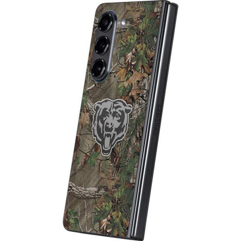 NFL Chicago Bears Realtree Xtra Green Camo Galaxy Z Fold5 5G Skin