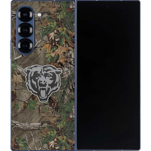NFL Chicago Bears Realtree Xtra Green Camo Galaxy Z Fold6 Skin
