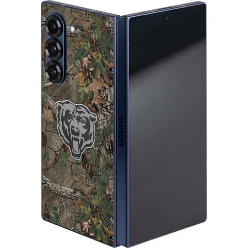NFL Chicago Bears Realtree Xtra Green Camo Galaxy Z Fold6 Skin