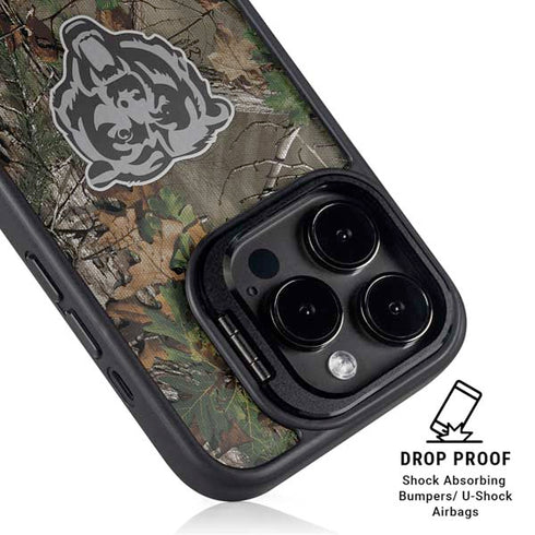NFL Chicago Bears Realtree Xtra Green Camo iPhone 15 Pro Kickstand Case
