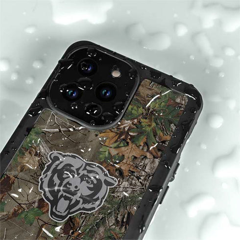 NFL Chicago Bears Realtree Xtra Green Camo iPhone 15 Pro Waterproof Case