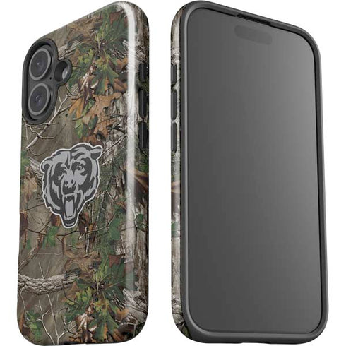 NFL Chicago Bears Realtree Xtra Green Camo iPhone 16 Impact Case
