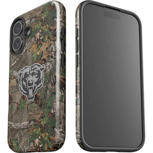NFL Chicago Bears Realtree Xtra Green Camo iPhone 16 Plus Impact Case