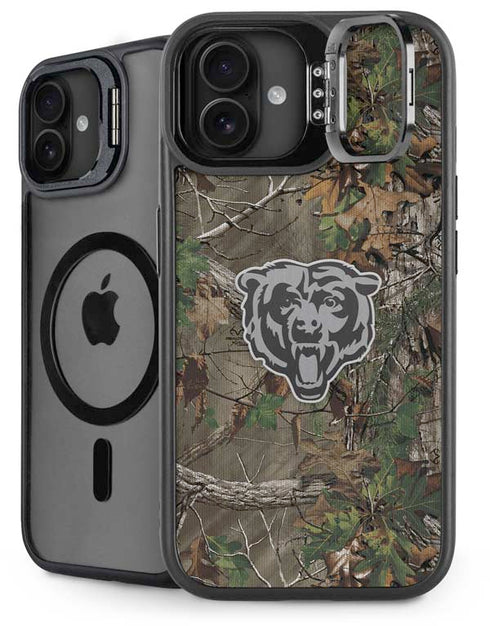 NFL Chicago Bears Realtree Xtra Green Camo iPhone 16 Plus Kickstand Case