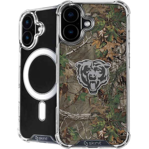 NFL Chicago Bears Realtree Xtra Green Camo iPhone 16 Plus MagSafe Case