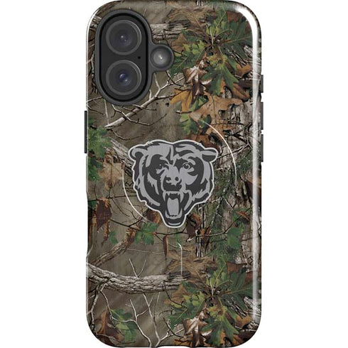 NFL Chicago Bears Realtree Xtra Green Camo iPhone 16 Plus Magsafe Impact Case