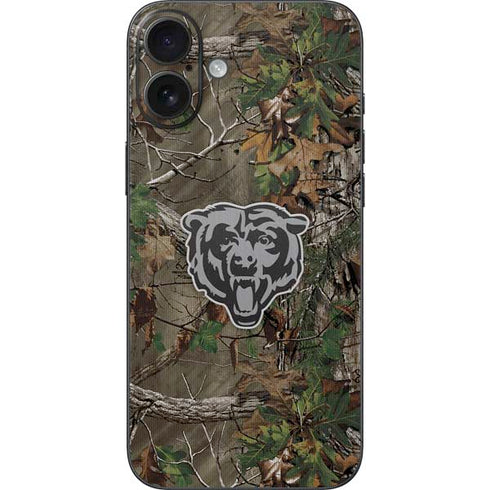 NFL Chicago Bears Realtree Xtra Green Camo iPhone 16 Plus Skin