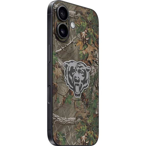 NFL Chicago Bears Realtree Xtra Green Camo iPhone 16 Plus Skin