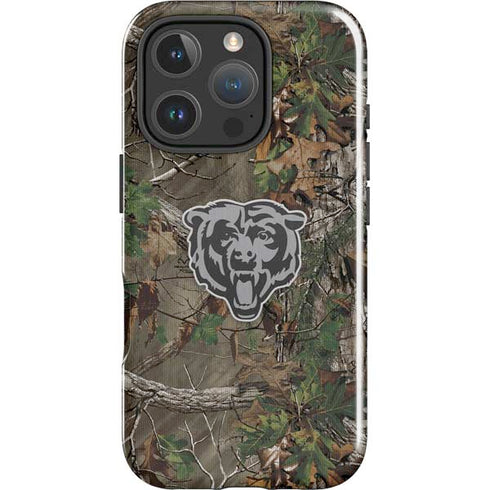 NFL Chicago Bears Realtree Xtra Green Camo iPhone 16 Pro Impact Case