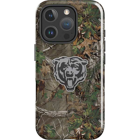 NFL Chicago Bears Realtree Xtra Green Camo iPhone 16 Pro Magsafe Impact Case